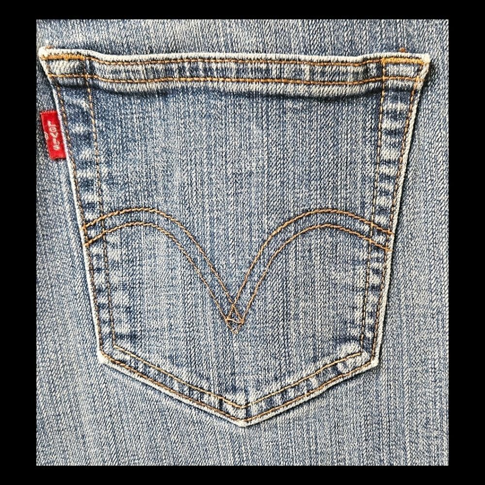 LEVI'S Women's Size 16 Plus Rustic look Straight leg 505 denim Cotton Jeans - Picture 7 of 16
